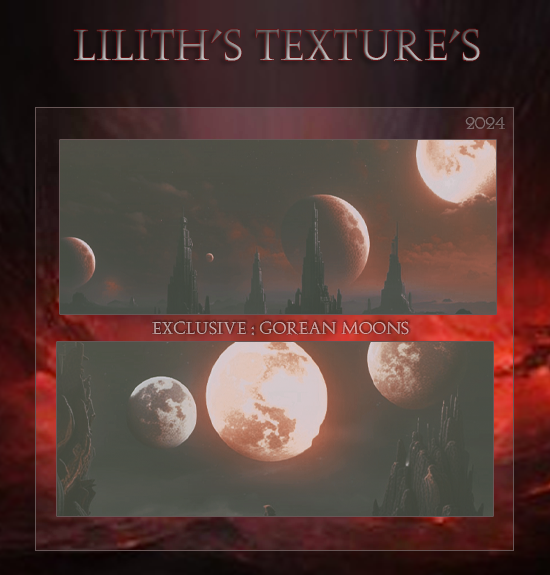 Lilith Textures: Gorean Moons
Price: 300 points
Stipulations: Do NOT share!
