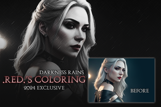 .RED. Colorings: Darkness Rains
Description:	Price: 200 points
Stipulations: Do NOT share!
