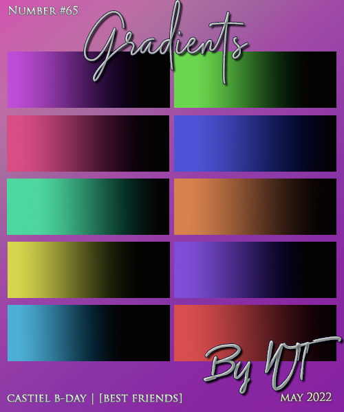 WT Gradients: 65 Best Friends
Description:	Price: 200 points
Stipulations: Do NOT share!
