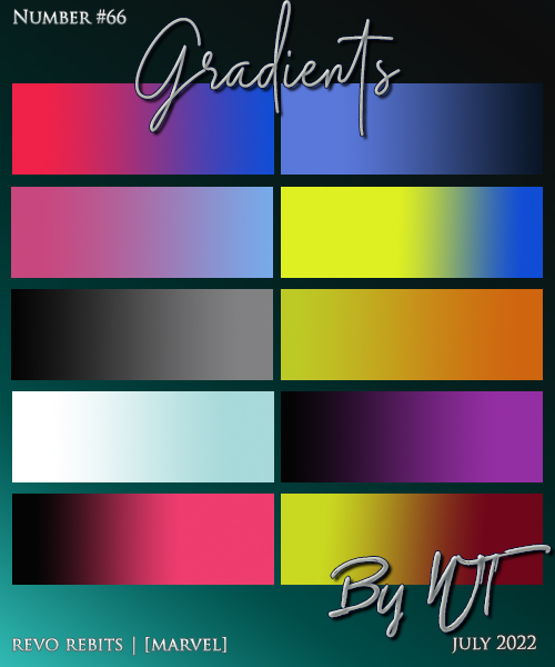 WT Gradients: 66 Marvel
Description:	Price: 200 points
Stipulations: Do NOT share!
