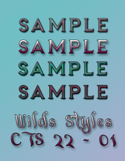 WT Styles: CTS 22 - 01
Price: 350 points
Stipulations: Do NOT share!
