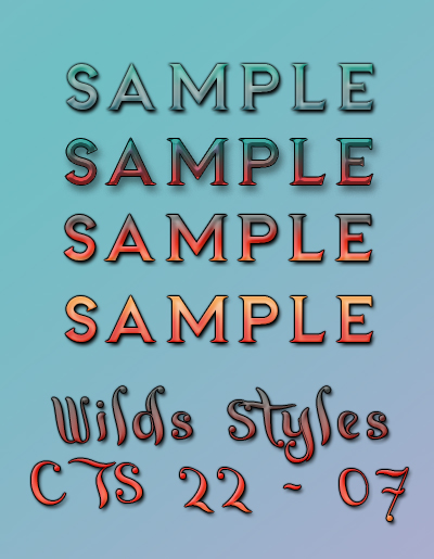 WT Styles: CTS 22-7
Price: 350 points
Stipulations: Do NOT share!
