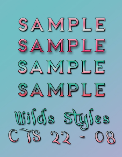 WT Styles: CTS 22-8
Price: 350 points
Stipulations: Do NOT share!
