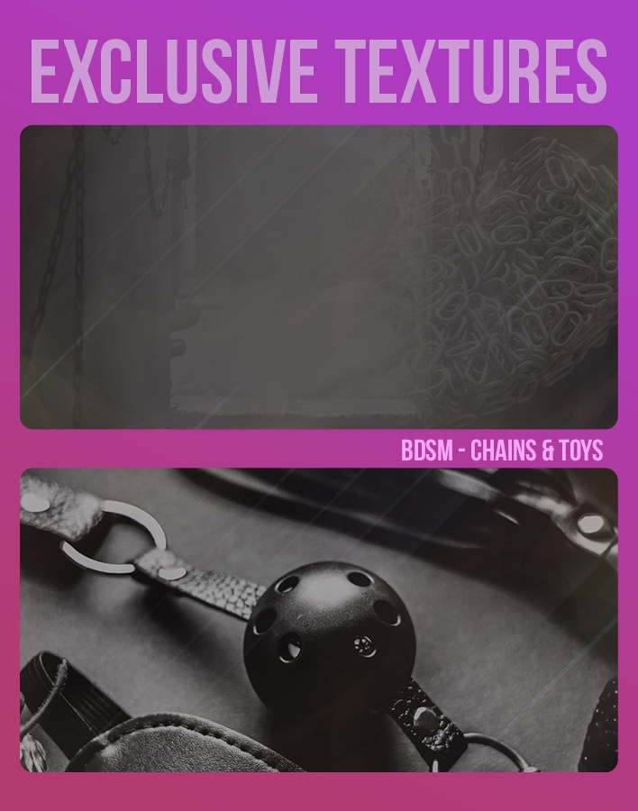 nymphie Textures: BDSM Chains & Toys
Price: 300 points
Stipulations: Do NOT share!
